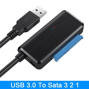 USB 3.0 Prie SATA HDD SSD Kabelio Išorinio Kietojo Disko Adapteris Keitiklis, Laidas 2.5 3.5 HDD SSD Diskai
