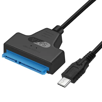 USB 3.1 Tipas-C SATA 22(7+15) Pin SATA Adapteris Keitiklis Kabeliai Parama SATA 2.0/3.0 2.5