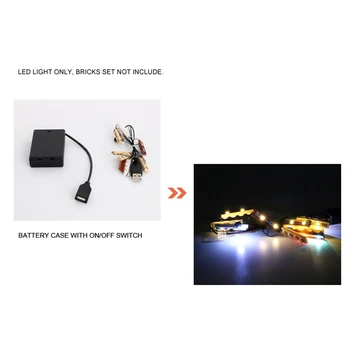 USB LED Apšvietimo Komplektas Tik 21310 už Žvejys Salono Žvejybos Parduotuvės, Statyba Blokai Žaislas Plytos (neįeina Modelis )