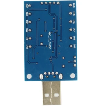 USB Sąsaja 10-Kanalo 12bit Ad Atranka Duomenų kaupimo STM UA Komunikacijos ADCs Modulis