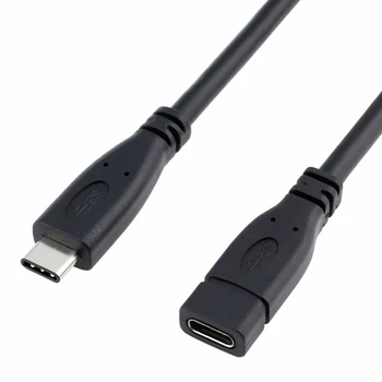 USB Tipo C ilginamasis Kabelis, USB 3.1 Gen2 (10Gbps) USB-C, Vyrų ir Moterų Išplėsti Vielos Extender Laidas, Doko Jungtis