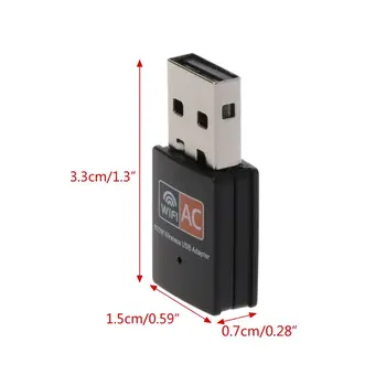 USB Wifi Adapteris 600Mbps Belaidžio Tinklo Plokštę, 