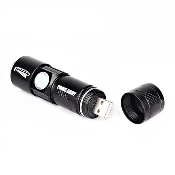 USB Įkrovimo HQ Ultra Ryškus LED Žibintuvėlis Žibintuvėlis Su Fokusavimas, Priartinimas