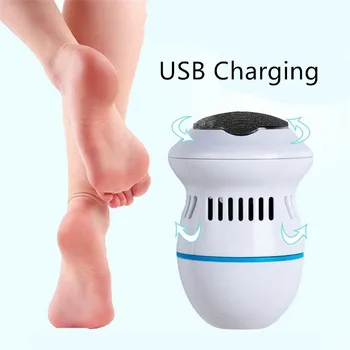 USB Įkrovimo Koja Failą, Pedikiūro Įrankiai Elektriniai Foot Massager Pėdų Priežiūros Mašina Apvalaus Šlifavimo Galvutė Automatiškai Spragas 40#4