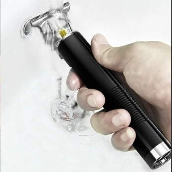 USB Įkrovimo T9 Žoliapjovės Kirpykla Plaukų Clipper Skalbti Elektrinės Žoliapjovės Įkrovimo Žoliapjovės Mini Skustuvas Žoliapjovės Vyrams, 0mm