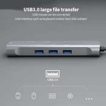 USB3.0 Tipas-C Hub Su Multi Dock 