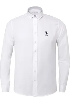 USPA MUMS POLO Asociacijos Oksfordo Pagrindinio Slim Fit Balta Shirt Mens Žmogus, Stiliaus, Pagaminti Turkijoje, Stambulo Dovana