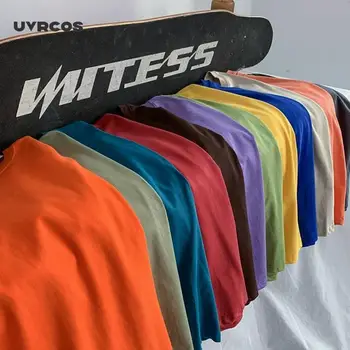 UVRCOS 2020 metų Vasaros trumpomis rankovėmis T-Shirt Moterims, Marškinėliai, Laisvas Kietas Basic Marškinėliai Moterims Atsitiktinis O-kaklo Hipster Marškinėlius Viršuje 5XL