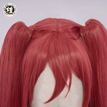 UWOWO Žaidimas Princesė Prisijungti Kuuka Anime Perukas Ilgi Plaukai, Rožė, Raudonas Perukas Naujas Cosplay Perukas