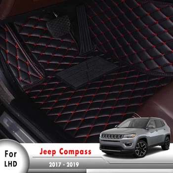 Už Jeep Compass 2017 2018 2019 2020 Automobilių Kilimėliai Dirbtinės Odos Kilimas Supa Auto Interjero Aksesuarų Kilimai Juoda