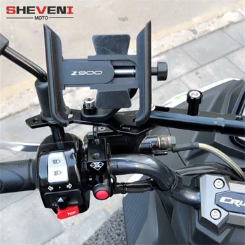 Už KAWASAKI Motociklų CNC Rankenos Mobiliojo Telefono Laikiklis GPS stovas laikiklis Z900 Z900RS Z 900RS 2017 2018 2019 2020