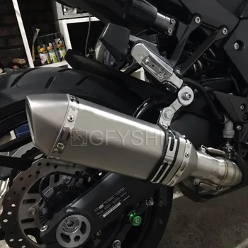 Už Kawasaki Z1000 2010 m. 2017 m. 2018 m. 2019 m. Z1000SX Ninja 1000 Z1000 Pabėgti Slip-on Motociklo Išmetimo Ir Vidurio Link Vamzdžio Sistema