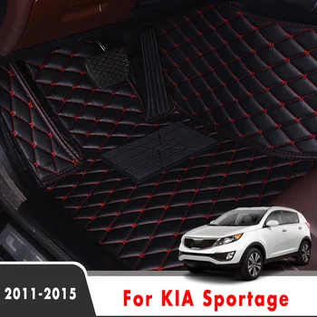 Už KIA Sportage 2013 2012 2011 M., Automobilių Kilimėliai Stilius Apima Užsakymą Dirbtinės odos Kilimai Priedai Apsaugoti