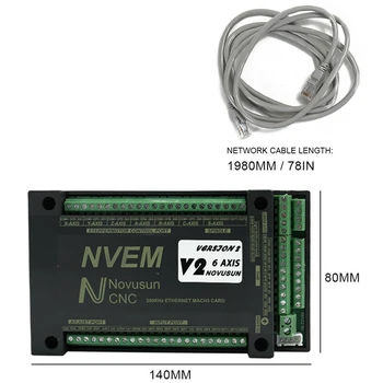 Už NVUM 6 Ašis Cnc Gravieris Mach3 USB Kortelę, 300KHz 6 Ašis CNC Gręžimo Staklės, Judesio Kontrolės Kortelės Breakout Valdybos