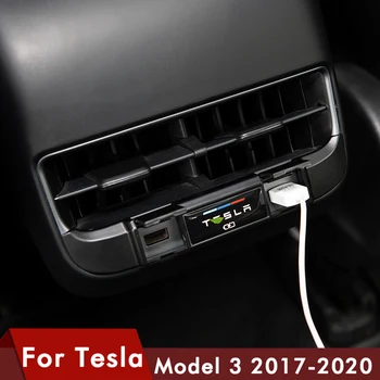 Už Tesla Model Tris Modifikacija, Galiniai išmetimo angos USB įkrovimo specialios apsauginės dangos keitimo Režimą Reikmenys Model3