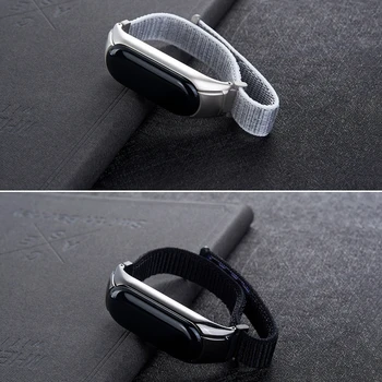 Už Xiaomi Miband 4 3 Riešo Dirželis Nailono Juostų Sporto Mi Band3 Apyrankė Xiaomi Mi Band2 Watchband Wriststrap