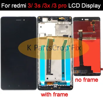 Už Xiaomi Redmi 3S LCD Ekranas + Touch Ekranas skaitmeninis keitiklis Asamblėjos Pakeisti Xiaomi Redmi 3S 3x 3 pro Išmanųjį telefoną su įrankiais