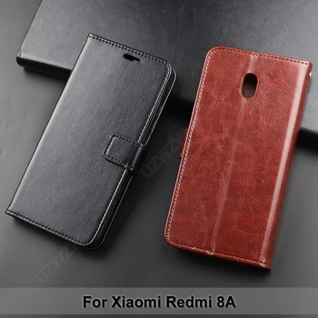 Už Xiaomi Redmi 8A Apversti Piniginė PU Oda Atveju