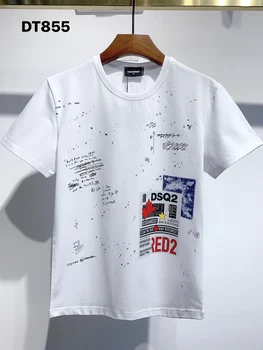 Užjūrio Autentiški 2020 NAUJA, T-Shirt D2 O-Kaklo trišakiai Trumpi rankovėmis Viršūnes DSQ2 Vyrų Drabužiai DT855