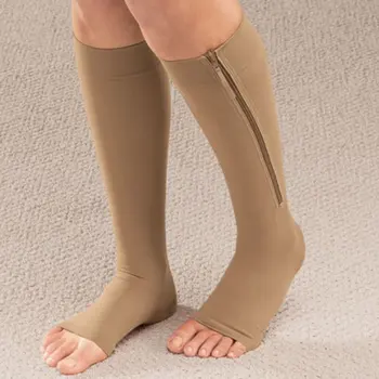 Užtrauktukas Suspaudimo Zip Kojos atrama Kelio Atidaryti Tne Plonas Kojines Remonto kojos Vyrams ir Moterims