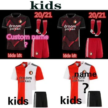 Vaikai 20 21 Feyenoord futbolo džersis KOKCU home away shirt BERGHUIS Camiseta de futbol JORGENSEN 2020 2021 Futbolo Uniformos komplektas