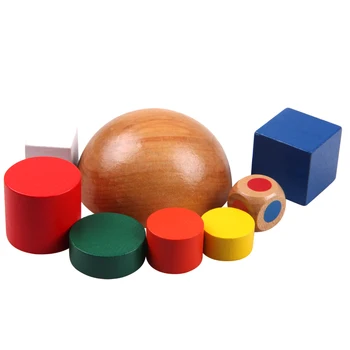 Vaikai Medinių Blokų Geometrinis Balansavimo Žaidimas Žaislai Montessori Mokymo Švietimo Žaislai, Vaikų, Šeimos Žaidimas Žaislai