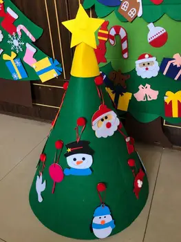 Vaikai PASIDARYK pats Jaučiau, Kalėdų Eglutės papuošalai HomeNew Metų Dovanos, Kalėdų Papuošalų Kalėdų Senelis Kalėdų Medžio Sienos Kabantys Papuošalai