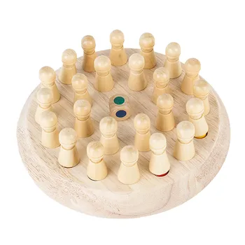 Vaikai šalis žaidimas Mediniai Atminties Rungtynės Stick Šachmatų Žaidimas Įdomus Blokuoti stalo Žaidimas Švietimo Spalva Pažintinių gebėjimų Žaislas Vaikams