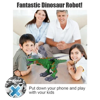 Vaikams Didelių Dinozaurų Žaislai Pėsčiomis Purškimo Elektros Dinozaurų Su Balso Gyvūnų Modelio Elektroninių IntelligentToys Dovana Vaikams