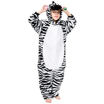 Vaikams Žiemos Gyvūnų Pižama Vaikams Panda Tigras Sleepwear Totoro Kigurumi Onesies Berniukų, Mergaičių, Kūdikių Cosplay Kostiumų Jumpsuits