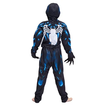 Vaikas juodas voras Cosplay Kostiumų Filmo Personažas Cosplay Superhero Halloween Carnival Išgalvotas Kostiumai Vaikams raumenų vyrų Kostiumai