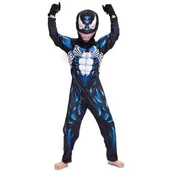 Vaikas juodas voras Cosplay Kostiumų Filmo Personažas Cosplay Superhero Halloween Carnival Išgalvotas Kostiumai Vaikams raumenų vyrų Kostiumai