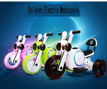 Vaiko Elektrinis Motociklas Triratis Šuo RechargeableToy Vaikai Elektrinis Motociklas Pėsčiomis, Važinėti Automobiliu