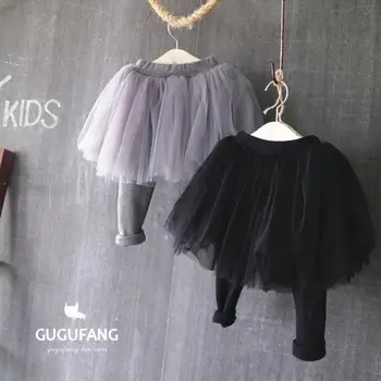 Vaikų drabužiai Mergina Tutu Sijonas Culottes Antblauzdžiai kelnės vaikams mergaitėms Gazas Kelnes Šalis, Sijonai, Kurių akies Šokių Drabužiai