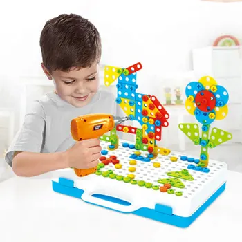 Vaikų Gręžimo Žaislai, Kūdikių Kūrybos Atsuktuvas Mozaikos Žaislas Vaikams 