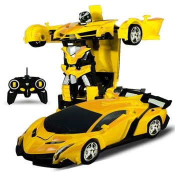 Vaikų Žaislus, Elektros RC Automobilių Automobilių Sporto Smūgiams Transformacijos Robotas Žaislas Nuotolinio Valdymo Deformacijos Automobilių RC Robotai