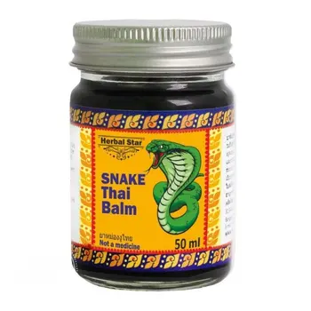 Vaistažolių-žvaigždučių gyvatė Tailando balzamas, balzamas su gyvatės nuodų, 40 ml
