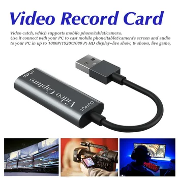 Vaizdo įrašymo Kortelė USB HDMI Video HD 1080P 30 fps Placa De Captura Box Live Transliacijos DVD Vaizdo Kameros Įrašymo Už PS4