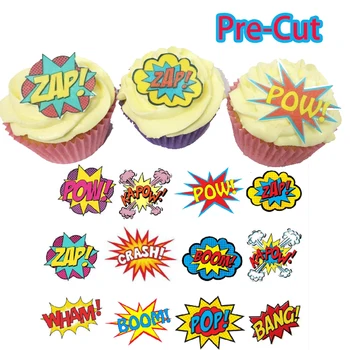 Valgomieji Šūkis Pre-Cut Plokštelių Cupcake Rėžtuvės,Mados Torto idėja apdaila,valgomieji popieriaus cupcake apdaila