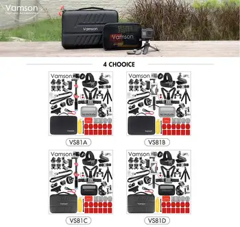 Vamson už Xiaomi yi 4K Monopodzie Trikojo Gopro Hero 6 5 7 Siurbimo tvirtinimas DJI OSMO Veiksmų Kamera SJCAM už Mijia VS81