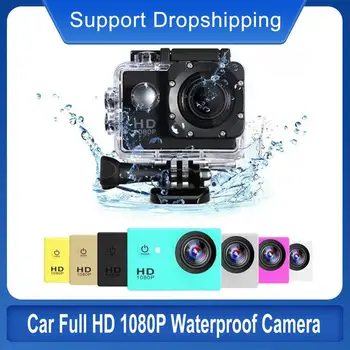 Vandeniui atsparus Lauko Sporto veikla Mini Kamera, Kamera Ekrano Spalvos Vandeniui Atsparus Vaizdo Stebėjimo Povandeninė Kamera Full HD 1080P