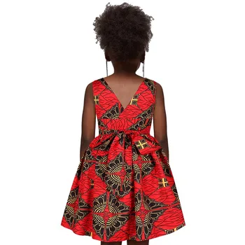 Vasaros Afrikos Mergina Suknelės 2020 Mados Skraiste Enfant Filė heidi bazin Dashiki Spausdinimo Vaikų Suknelė Mergaitėms nuo 10 iki 12 Metų