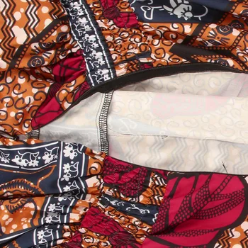 Vasaros Etninės Spausdinti Ilgas Šalis Suknelė Moterims Afrikos Mados Golfo Elegantiškas Vakaras Peties Seksualus Suknelės, Plius Dydis 2020 M.