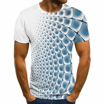 Vasaros trimatis 3D išmaišykite T-shirt Vyrai Moterys Mados 3D Marškinėliai trumpomis Rankovėmis Harajuku Hip-Hop Mielas Marškinėlius tee S-6XL