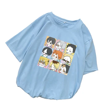 Vasarą Moteris Tshirts Atsitiktinis Harajuku Kawaii Haikyuu!! Anime T Marškinėliai Moterims Prarasti Draugus Korėjos Stiliaus Animaciją Spausdinti Viršūnes Drabužiai