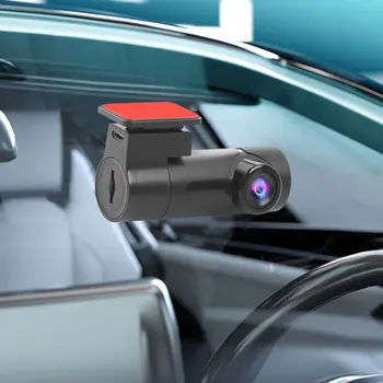 VEHEMO Automobilių DVR Brūkšnys Kamera 110 Laipsniu Full HD 1080P 270 Sukamąjį Objektyvo Paslėptas Vairuotojo Diktofonas Naktinio Matymo Linijos Įrašymas