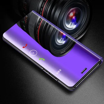 Veidrodis Peržiūrėti Smart Flip Case For Huawei 30 Lite Prabanga originalus Magnetinis fundas huawai P 30 P30Lite MAR-LX1A Odiniai Telefono Dėklai