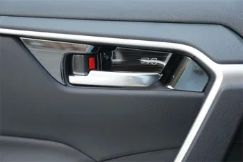 Vidinis, šarvuotos Durys, Dubenėlį, Padengti Apdaila Durų rankena Apdaila Už Toyota RAV4 RAV-4 XA50 2019 2020 Priedai
