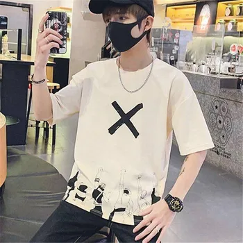Vienas Gabalas marškinėliai atsitiktinis marškinėlius Streetwear Oneck žmogus t-shirt berniukų drabužius, japonijos anime vasaros top tees Atsitiktinis Luffy Marškinėliai Juokinga