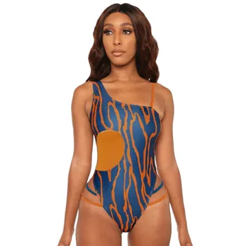 Vientisas Dryžuotas maudymosi kostiumėlį Moteris Monokini Tuščiaviduriai Iš Sexy Aukštos Sumažinti maudymosi Kostiumėliai Moterims Seksualus Brazilijos Bikini Vieną Petį Bodysuit